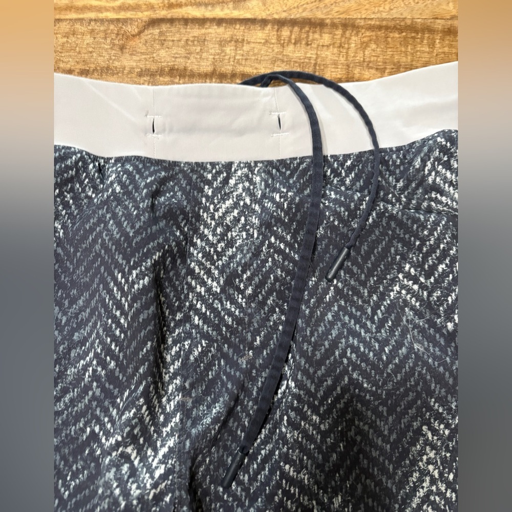 Lululemon Mens T.H.E. Shorts Drawstring Waist Bleached Herringbone Black Size L - Picture 4 of 7